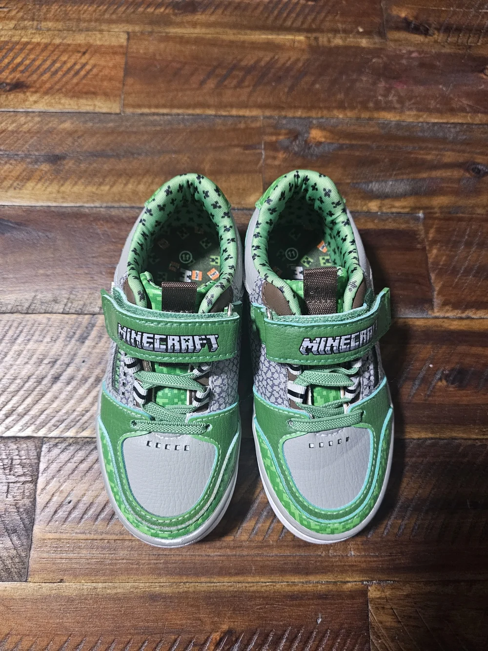 Kids Size 11 Minecraft Shoes!